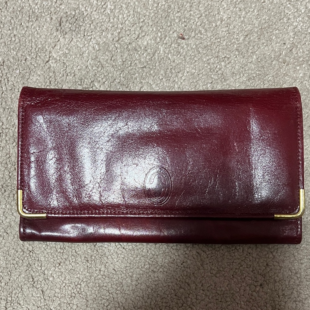 Buxton Maroon Leather Wallet